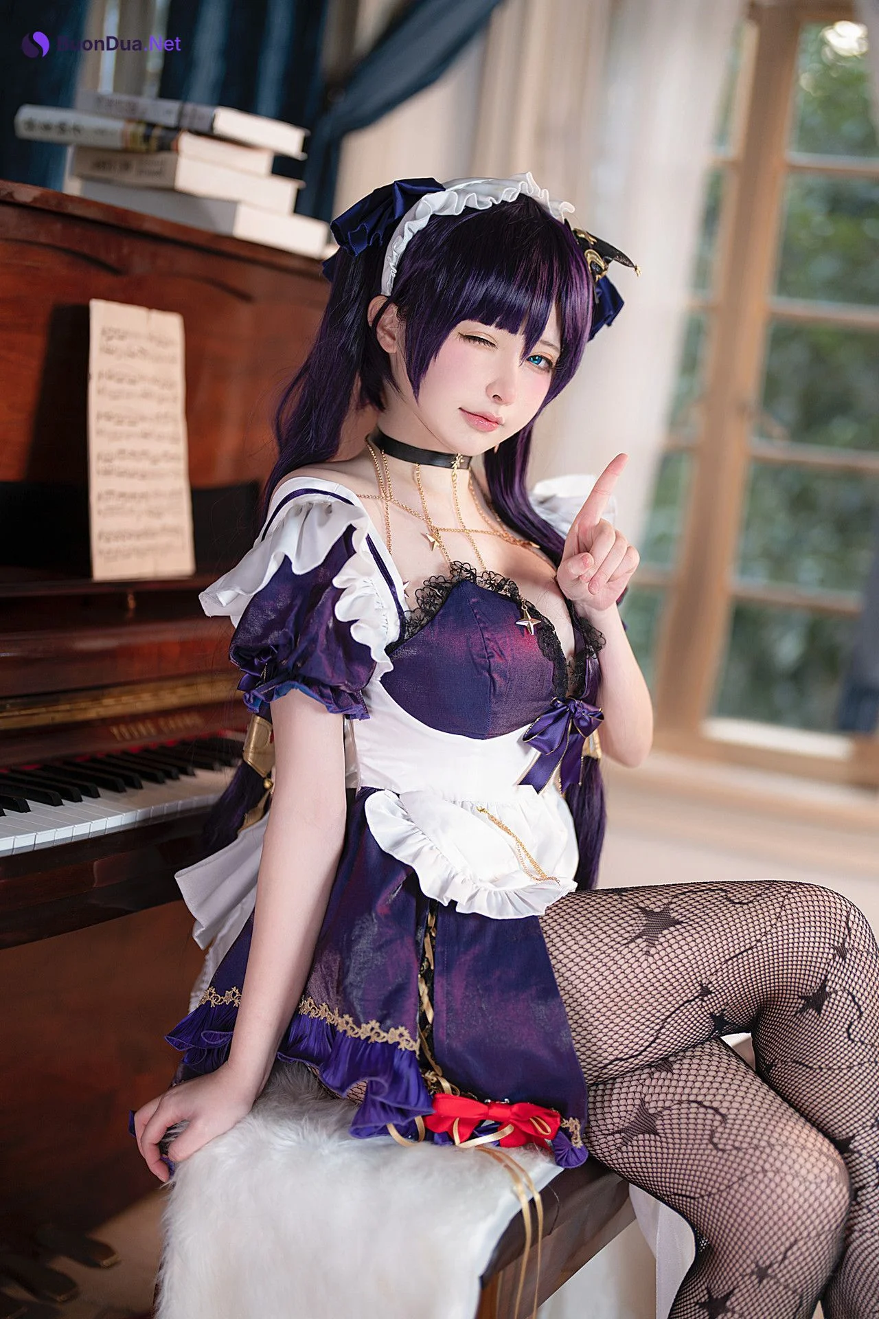 Cosplay 樱梨梨 莫娜女仆 - Photo 9