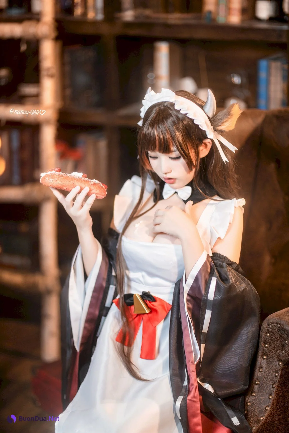 Cosplay 七七娜娜子 牛牛女仆 - Photo 16