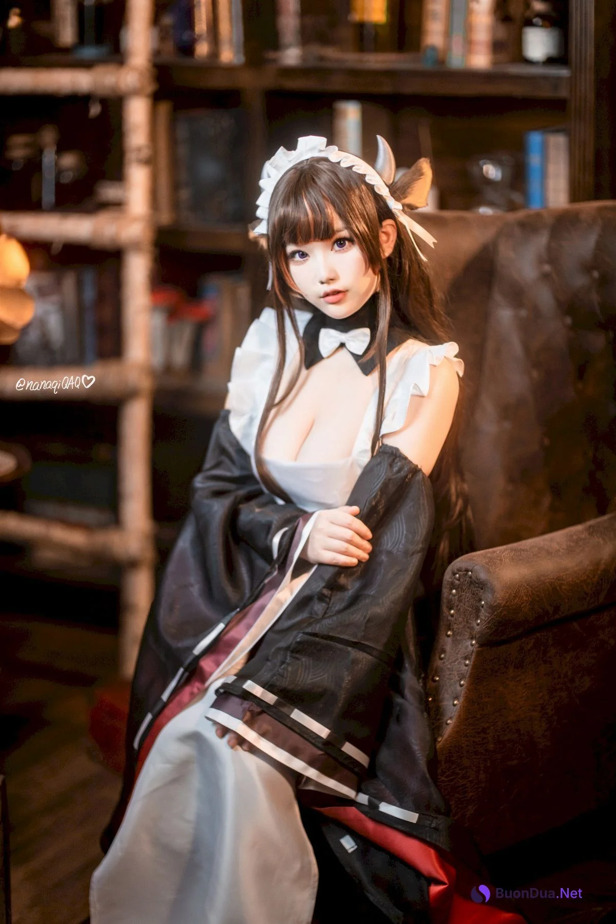 Cosplay 七七娜娜子 牛牛女仆 - Photo 2