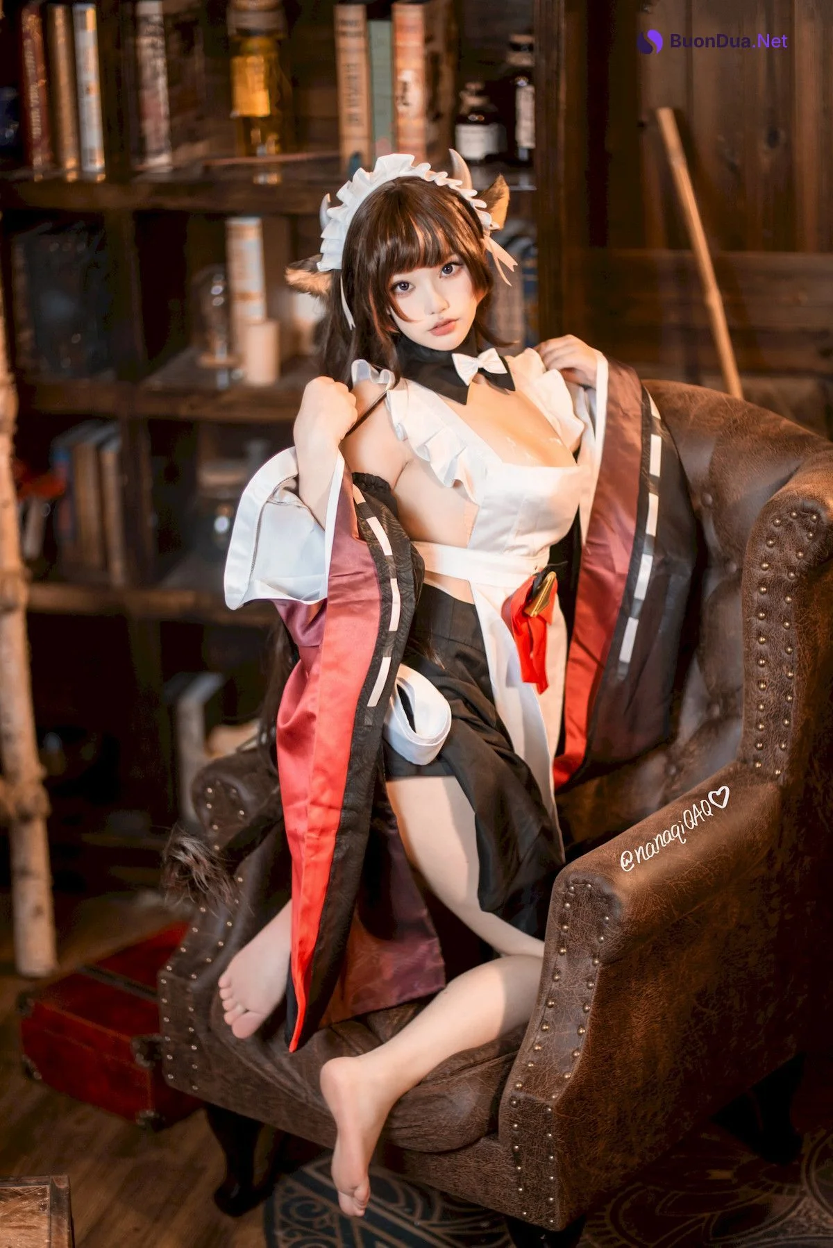 Cosplay 七七娜娜子 牛牛女仆 - Photo 20
