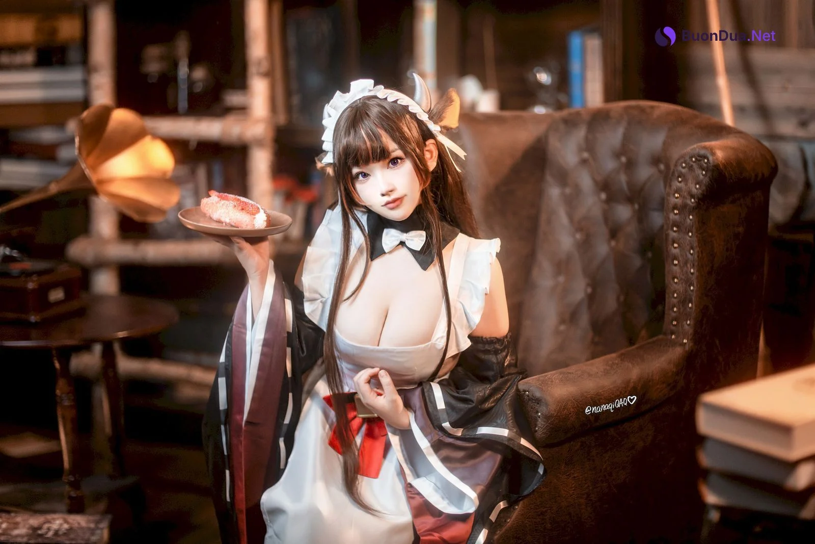 Cosplay 七七娜娜子 牛牛女仆 - Photo 3