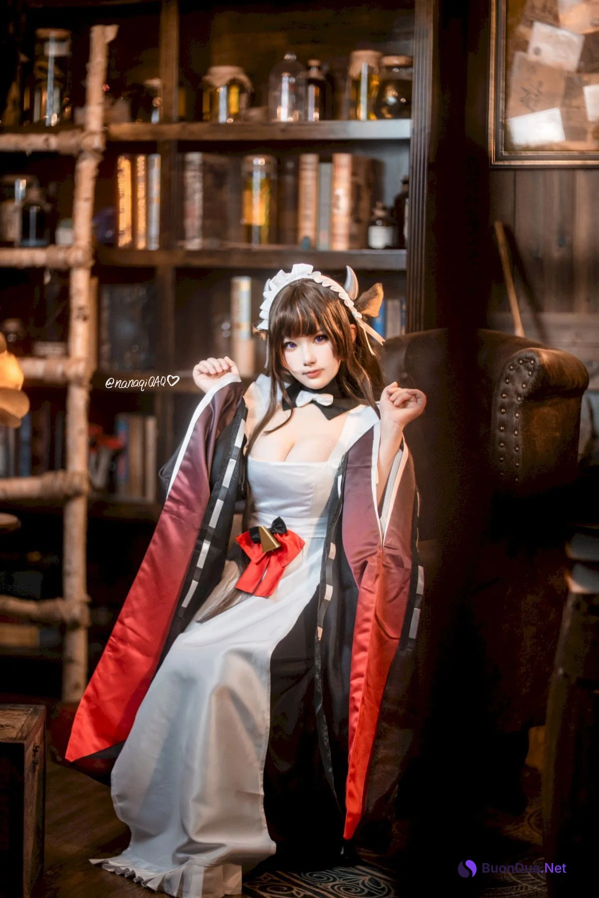 Cosplay 七七娜娜子 牛牛女仆 - Photo 4