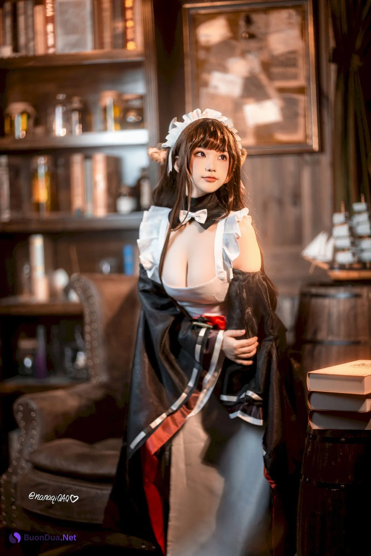 Cosplay 七七娜娜子 牛牛女仆 - Photo 5