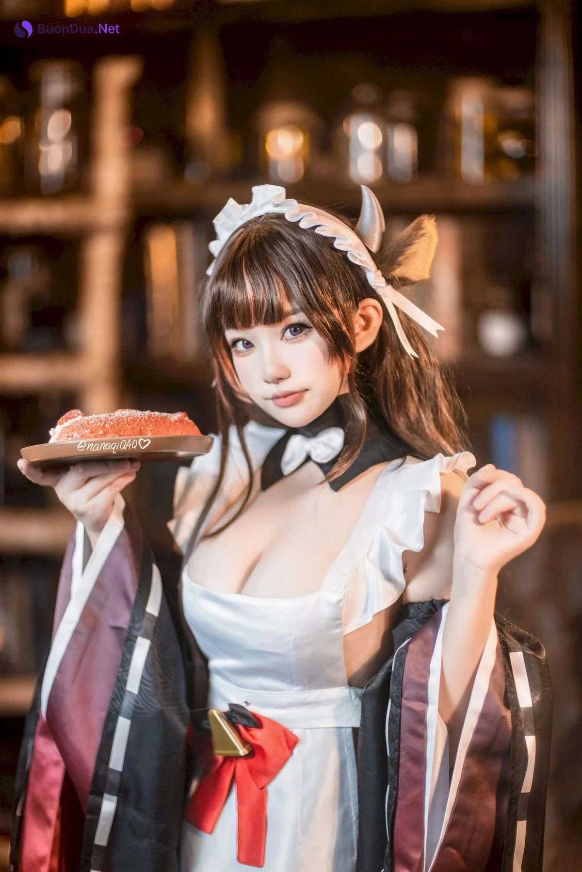Cosplay 七七娜娜子 牛牛女仆 - Photo 7