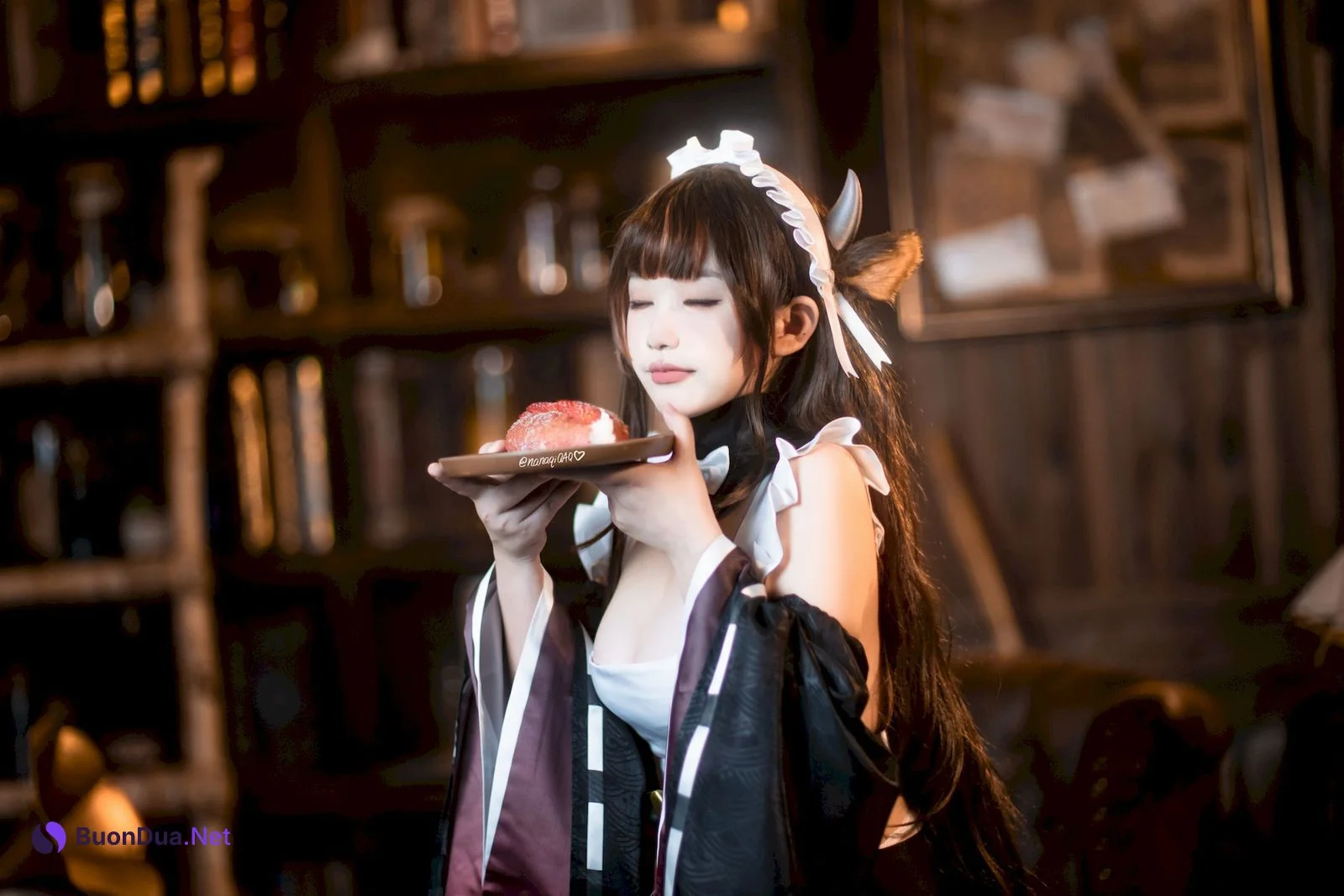 Cosplay 七七娜娜子 牛牛女仆 - Photo 8
