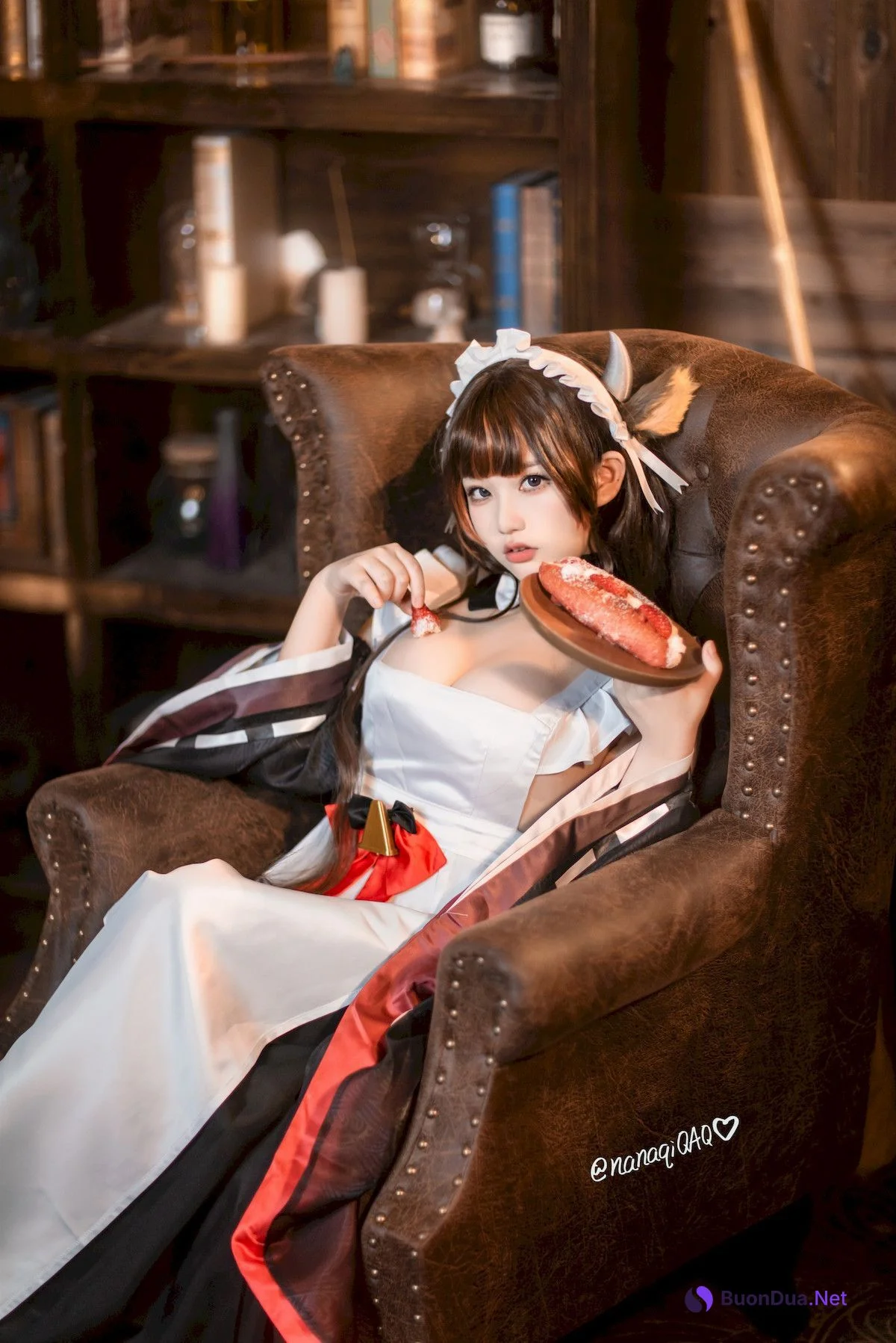 Cosplay 七七娜娜子 牛牛女仆 - Photo 9