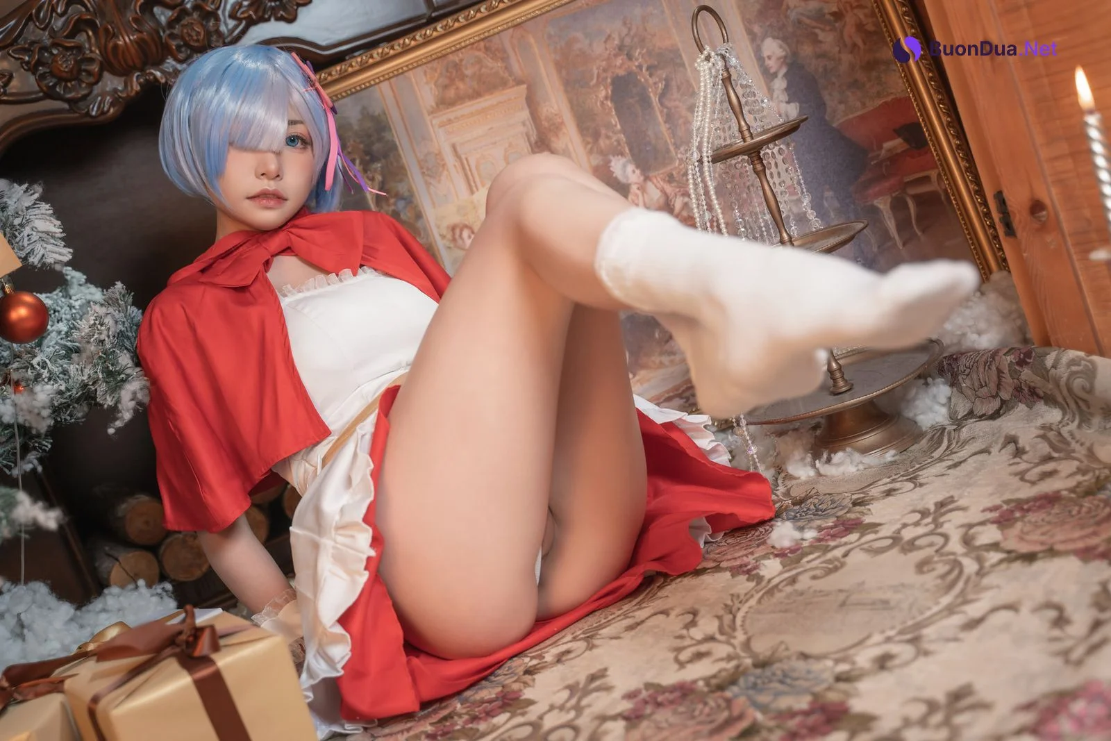 爆机少女喵小吉 Cosplay 雷姆 - Photo 15