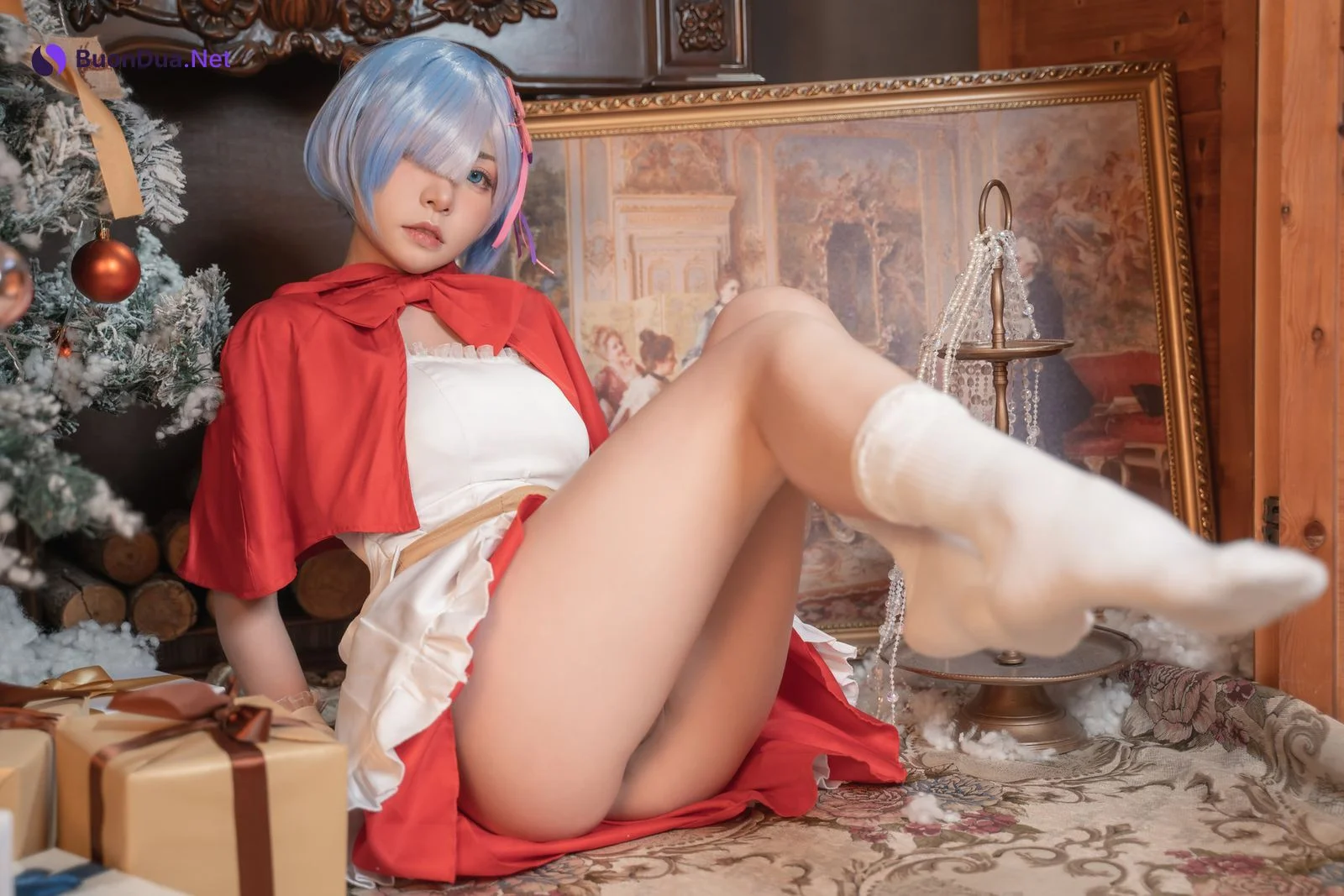 爆机少女喵小吉 Cosplay 雷姆 - Photo 16