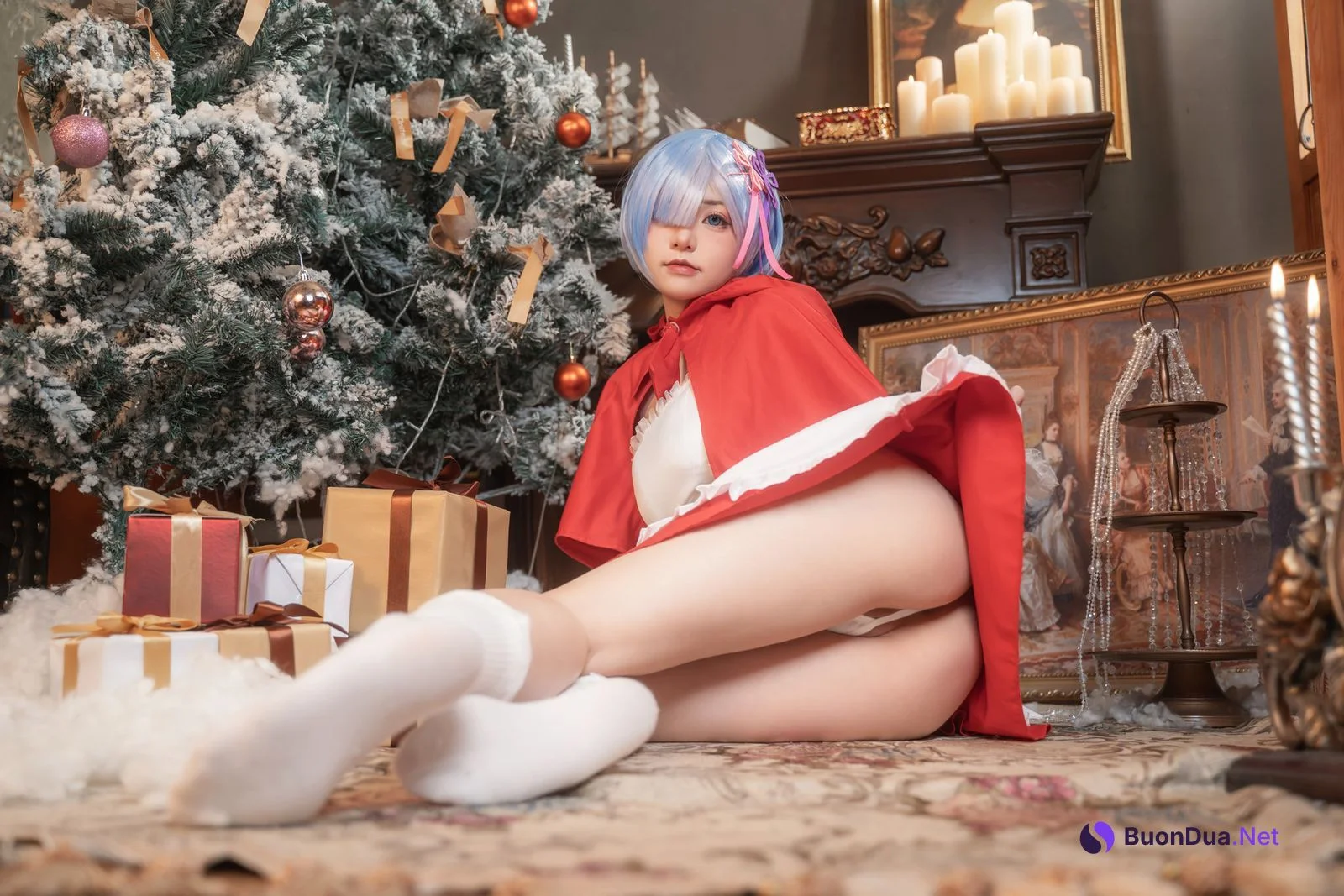 爆机少女喵小吉 Cosplay 雷姆 - Photo 4