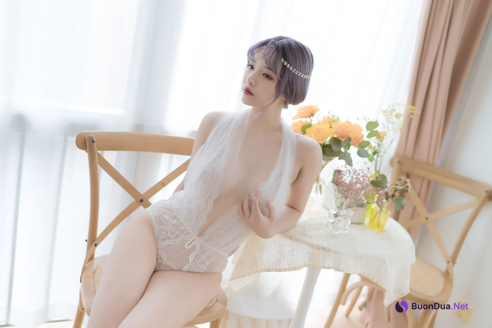 Cosplay 雯妹不讲道理 白色希腊 - Photo 15