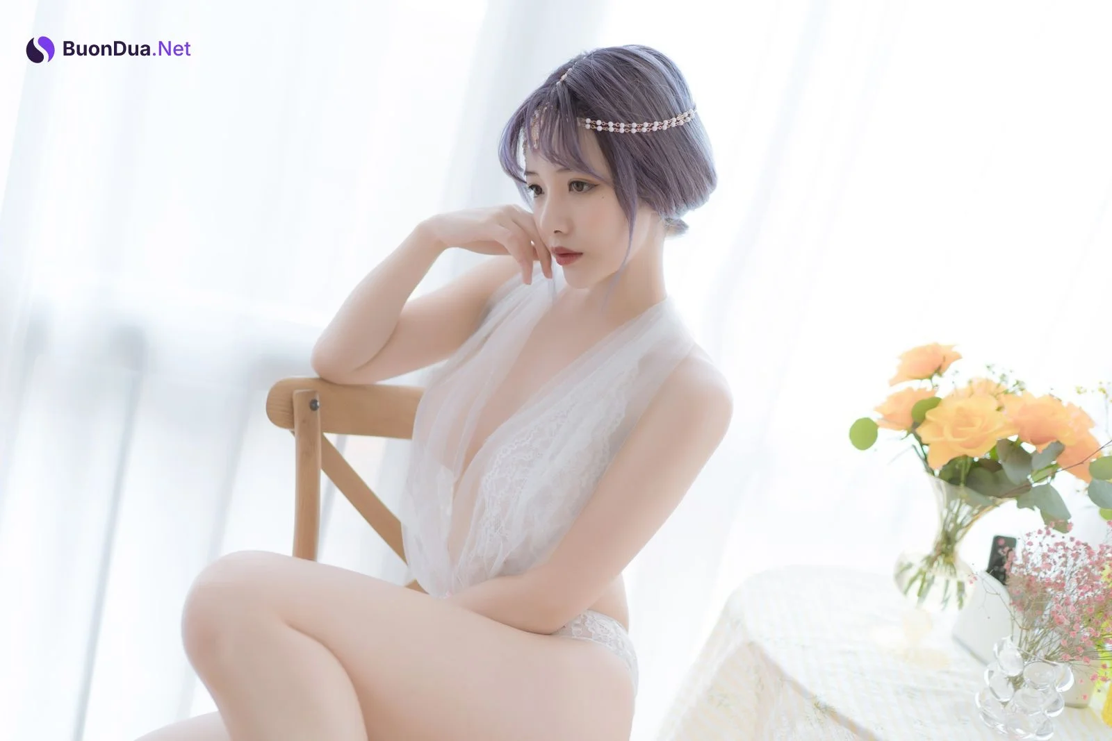 Cosplay 雯妹不讲道理 白色希腊 - Photo 3