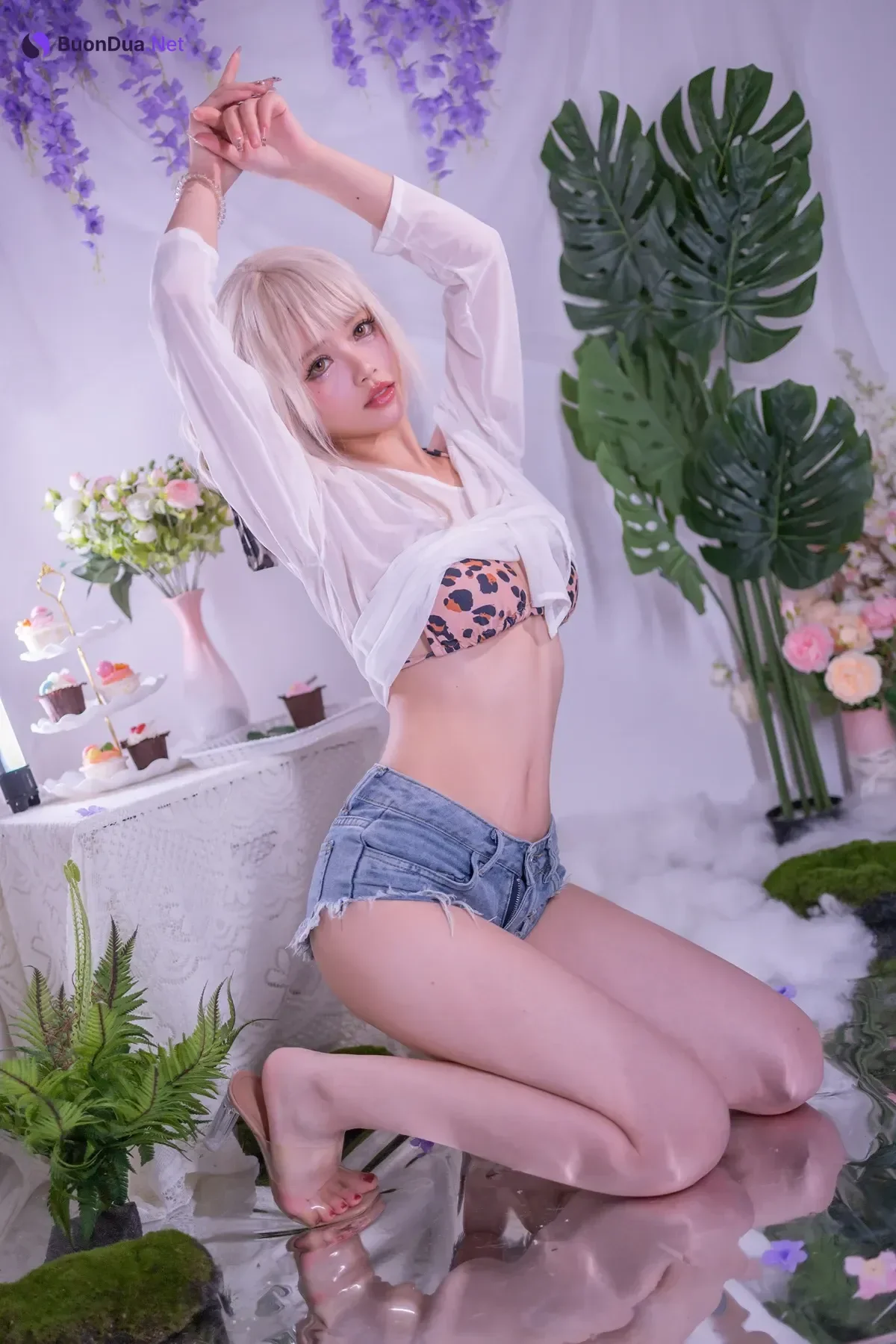 Cosplay 星黛鹿鹿 – 罩纱豹纹泳装 - Photo 16