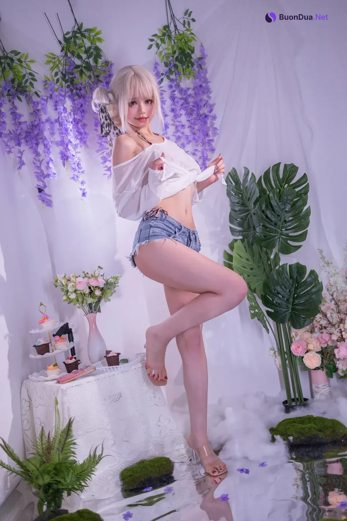 Cosplay 星黛鹿鹿 – 罩纱豹纹泳装 - Photo 2