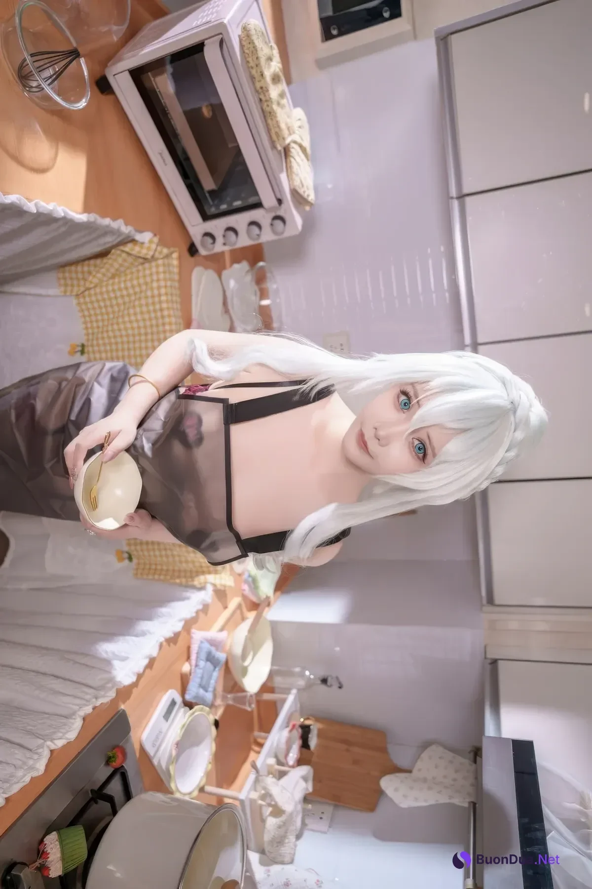 Cosplay 抱走莫子aa – 雪女厨娘 - 写真 7