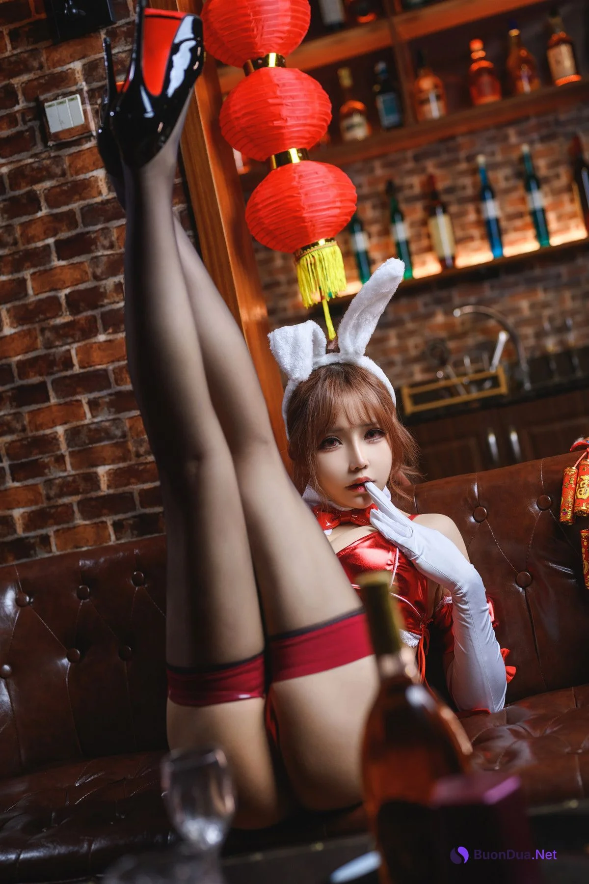 Cosplay 抱走莫子aa 兔色撩人 Rabbit - Photo 18
