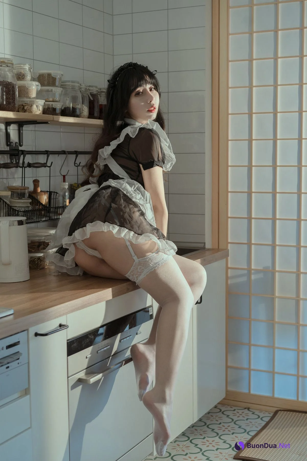 Cosplay 云溪溪 奶桃女仆 - Photo 4
