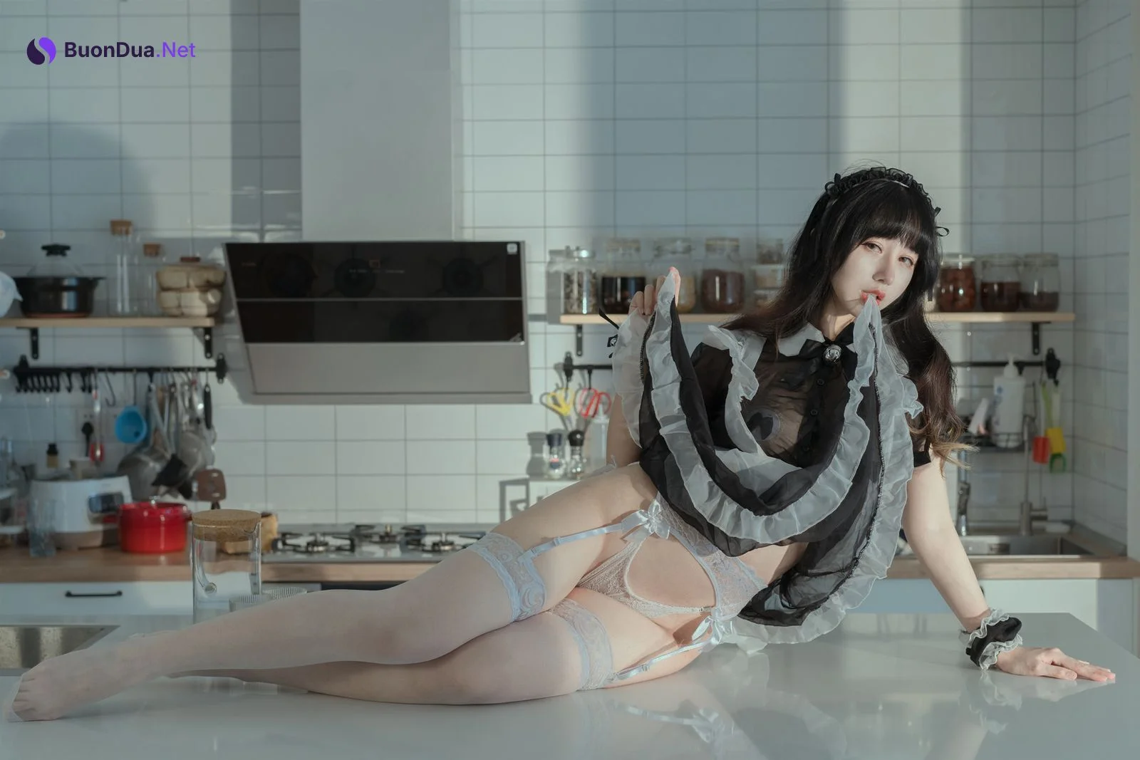 Cosplay 云溪溪 奶桃女仆 - Photo 6