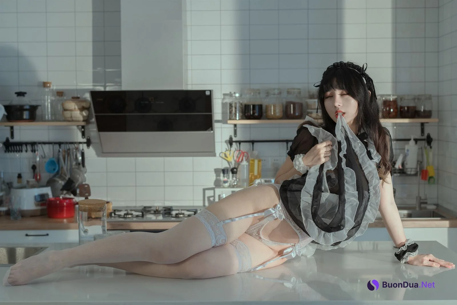 Cosplay 云溪溪 奶桃女仆 - Photo 7