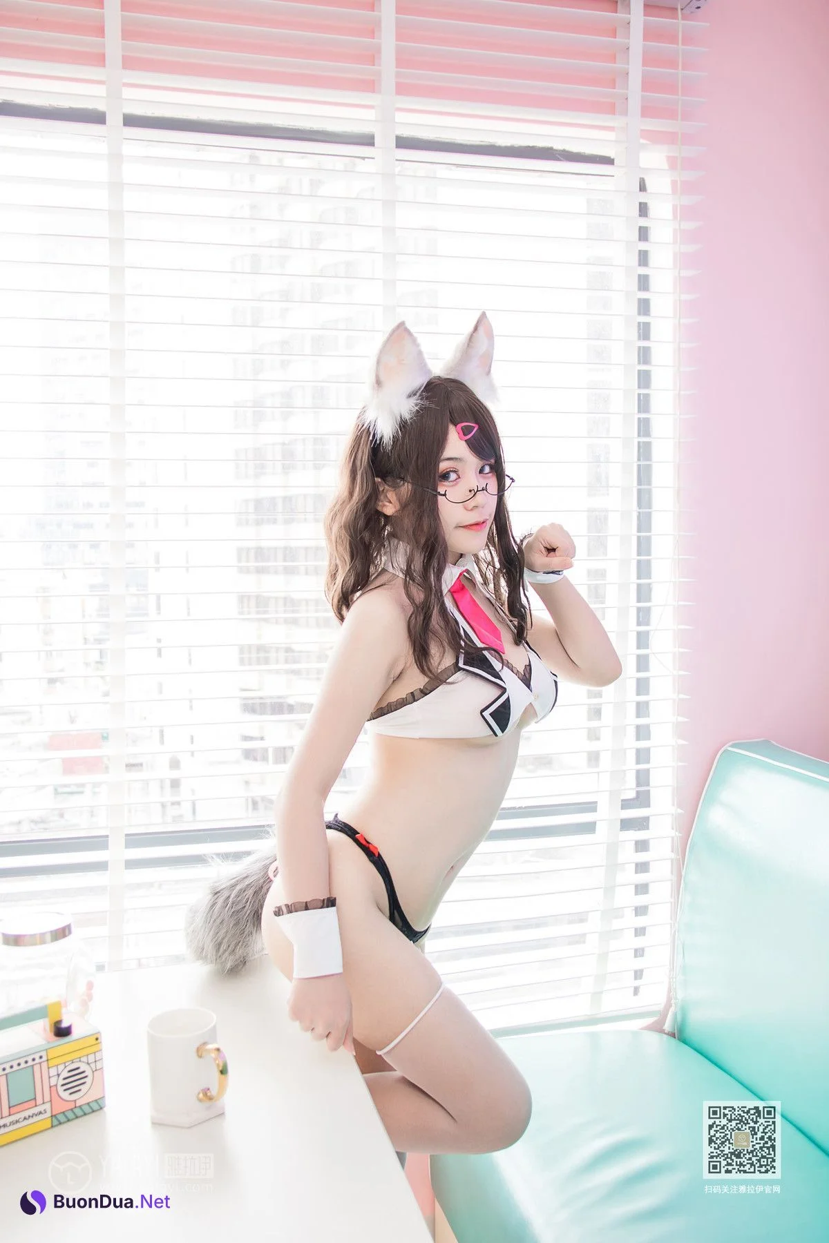 Cosplay 一笑芳香沁 狐耳内衣 - Photo 5
