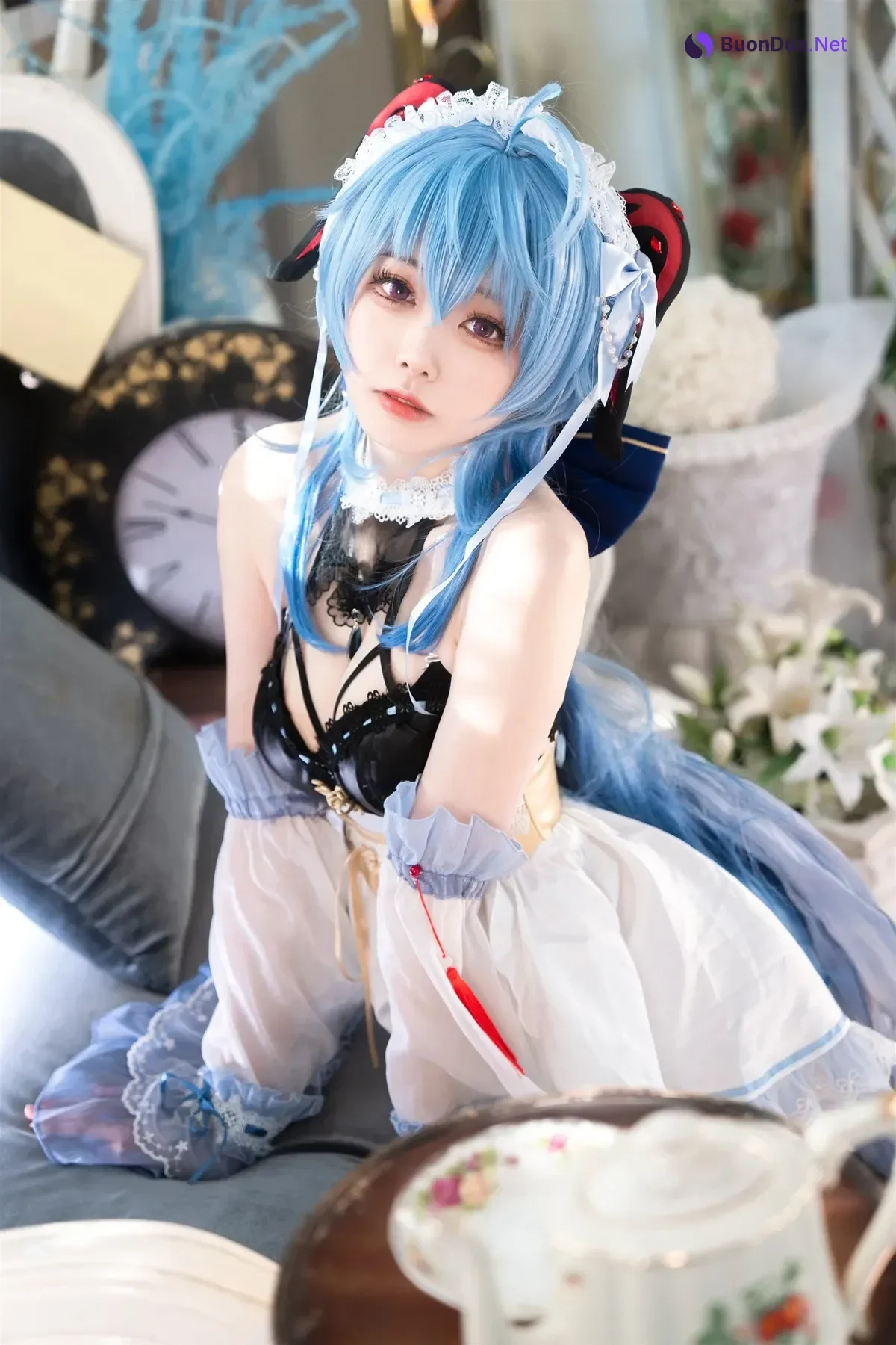 Cosplay 安食Ajiki – 原神 甘雨 & 白猫猫 - Photo 10