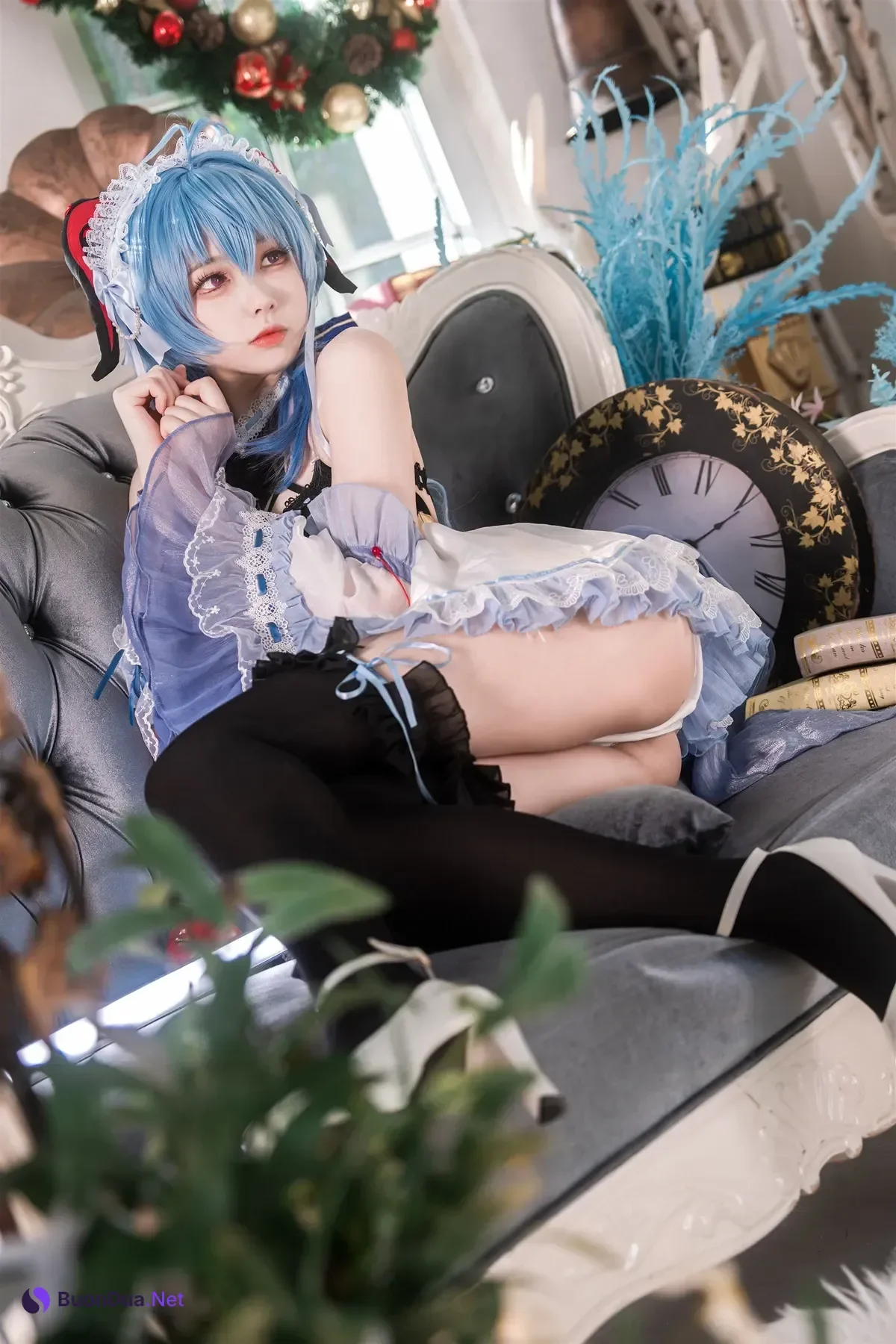 Cosplay 安食Ajiki – 原神 甘雨 & 白猫猫 - Photo 18