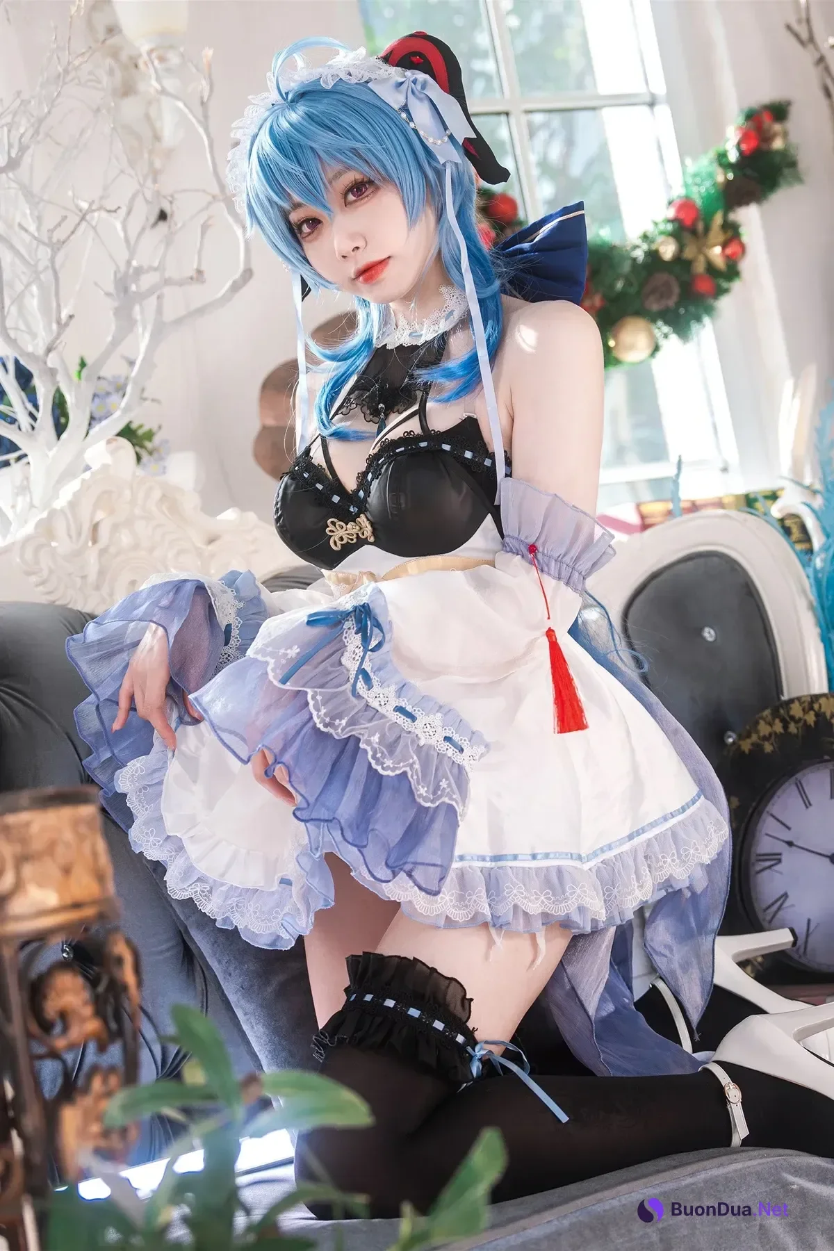 Cosplay 安食Ajiki – 原神 甘雨 & 白猫猫 - Photo 2