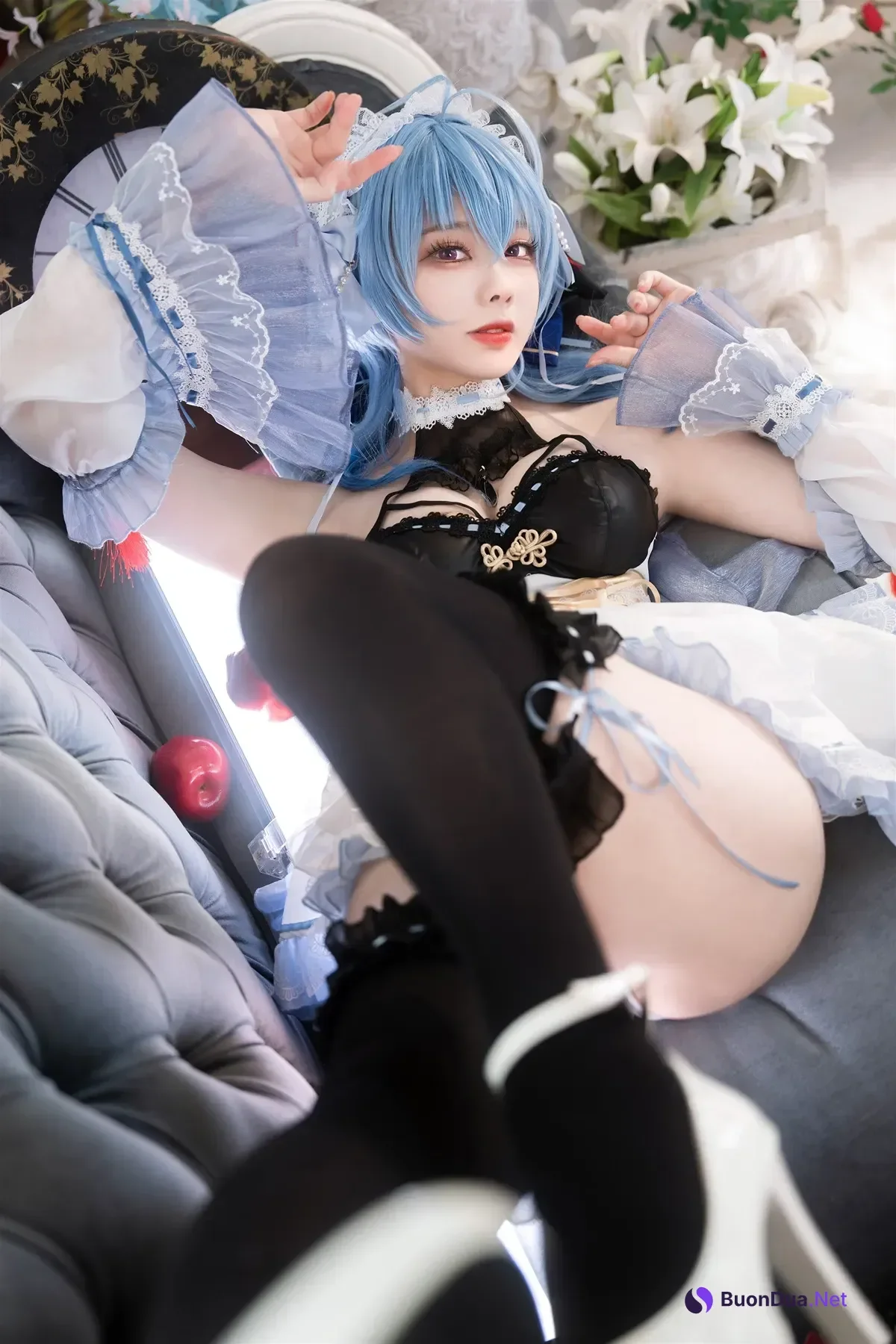Cosplay 安食Ajiki – 原神 甘雨 & 白猫猫 - Photo 20