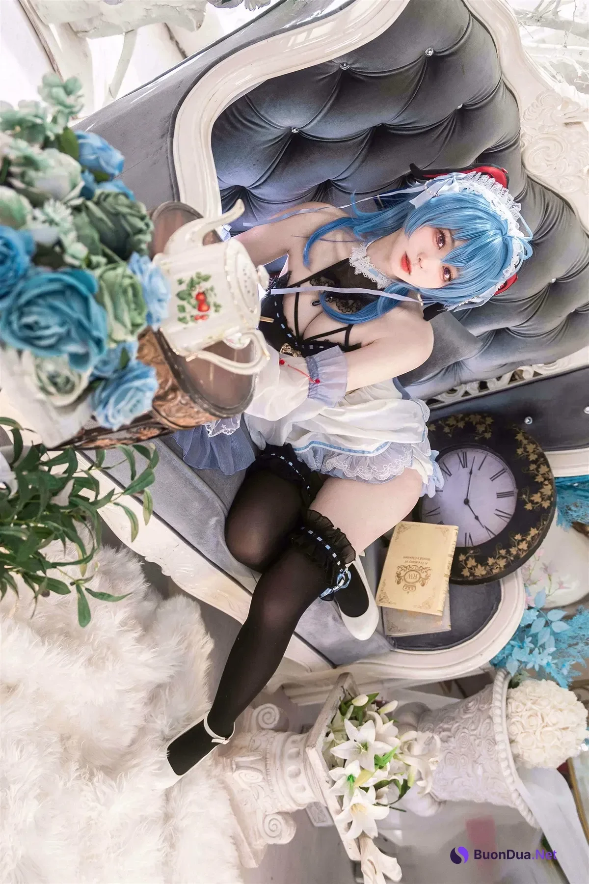 Cosplay 安食Ajiki – 原神 甘雨 & 白猫猫 - Photo 3