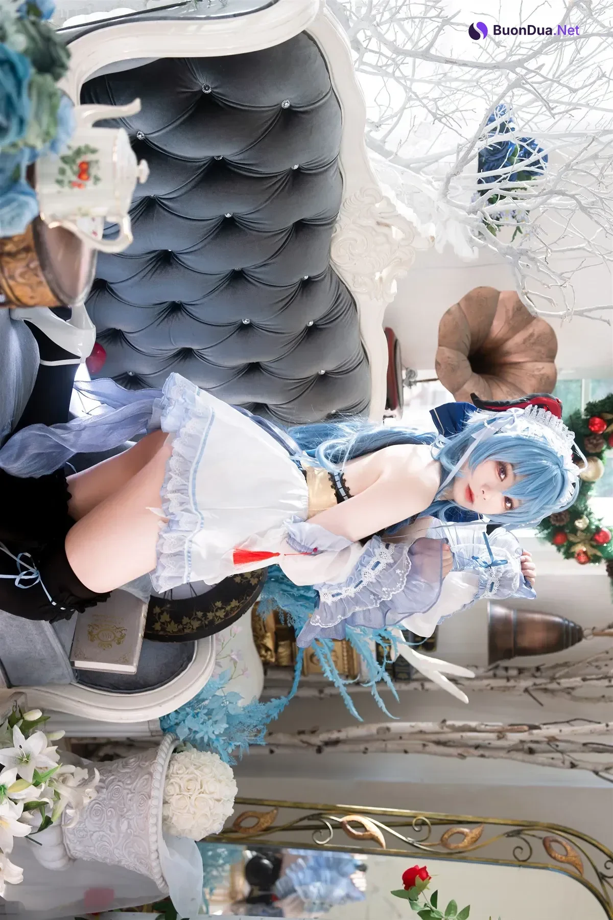 Cosplay 安食Ajiki – 原神 甘雨 & 白猫猫 - Photo 6