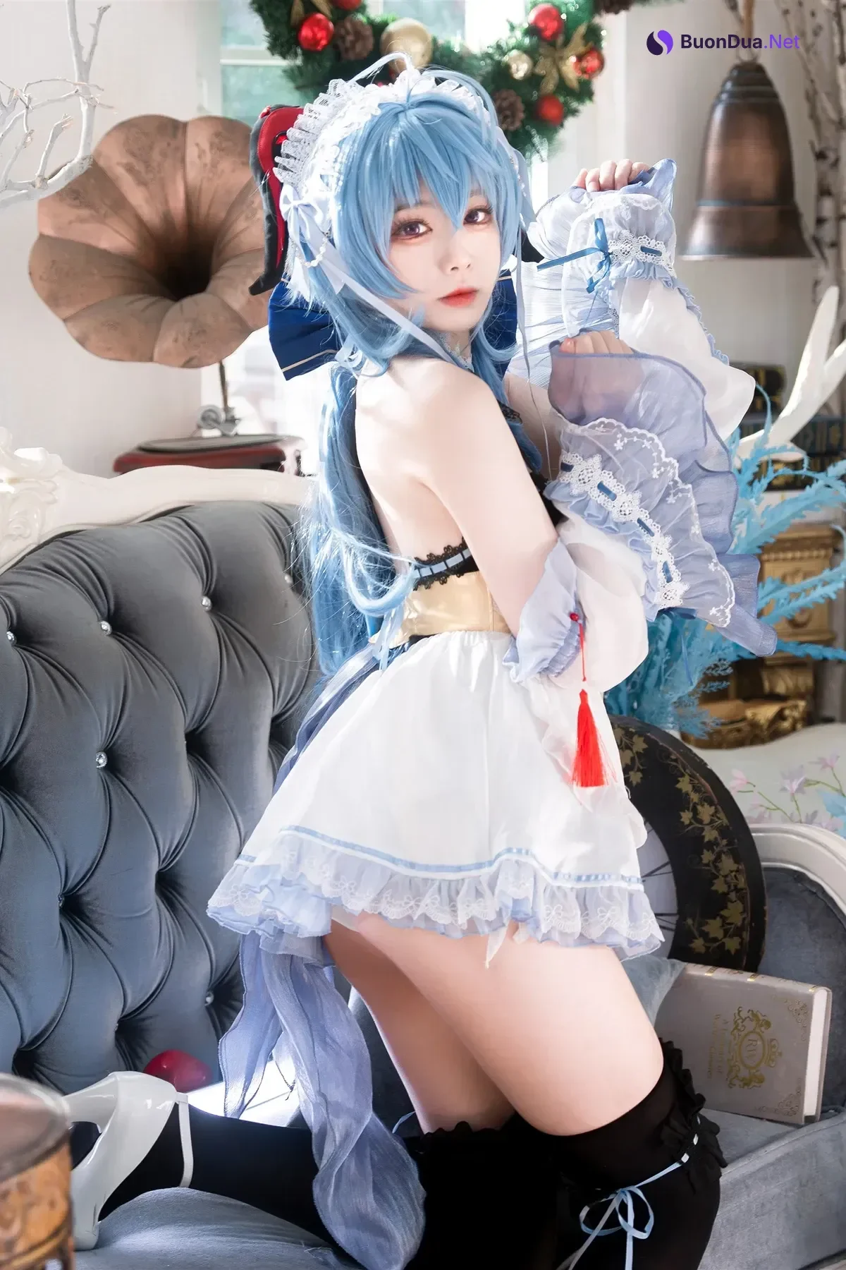 Cosplay 安食Ajiki – 原神 甘雨 & 白猫猫 - Photo 7