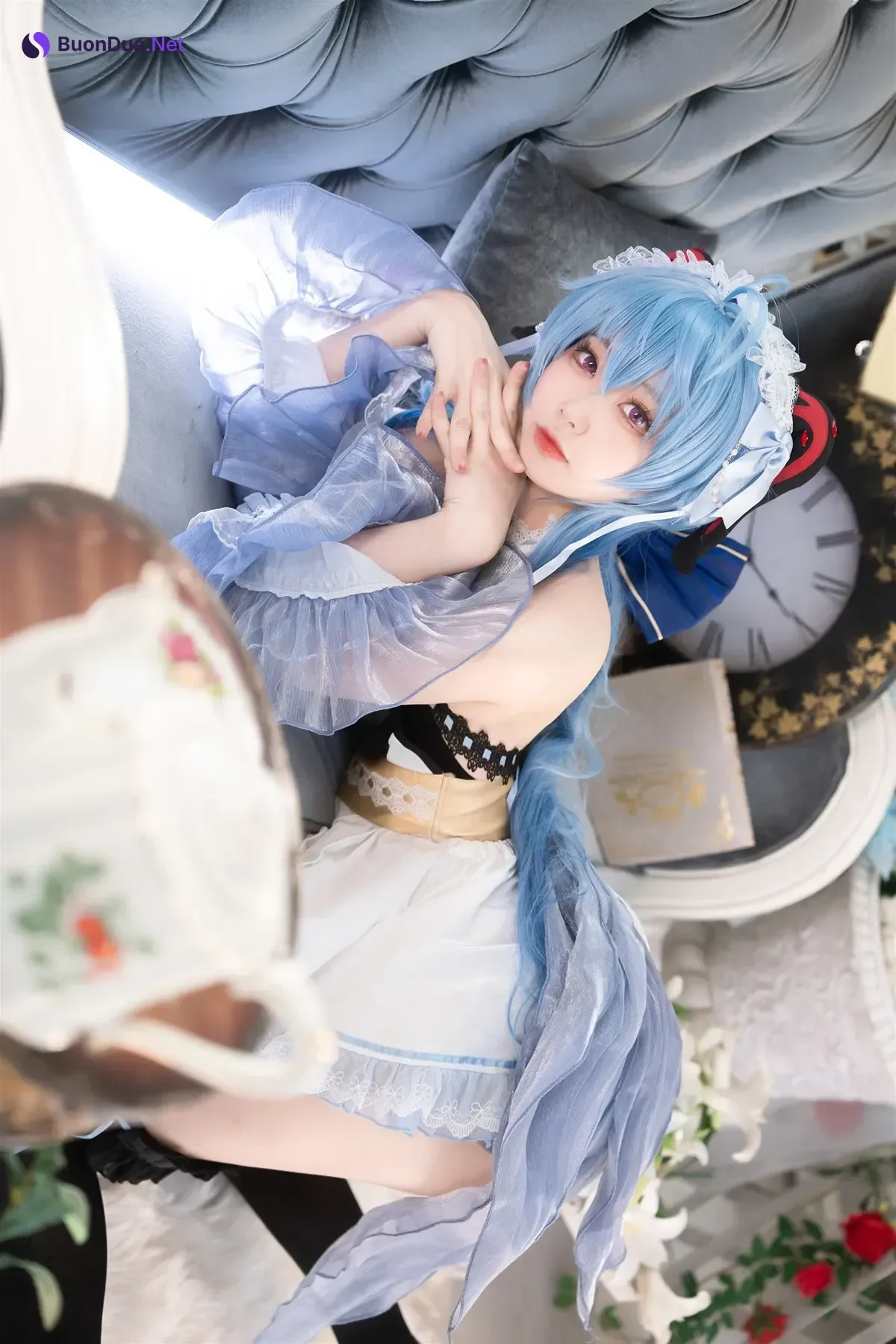 Cosplay 安食Ajiki – 原神 甘雨 & 白猫猫 - Photo 8