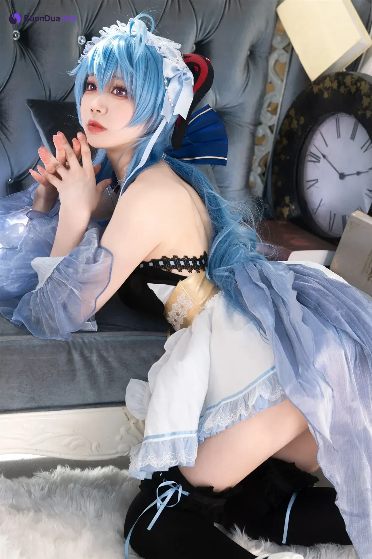 Cosplay 安食Ajiki – 原神 甘雨 & 白猫猫 - Photo 9