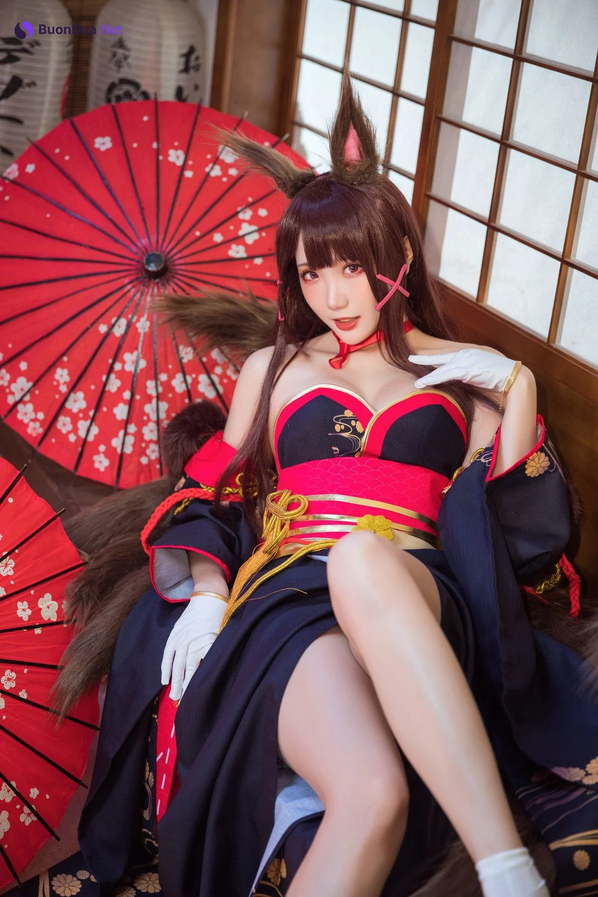 Cosplay 瓜希酱 赤城 Akagi - Photo 12