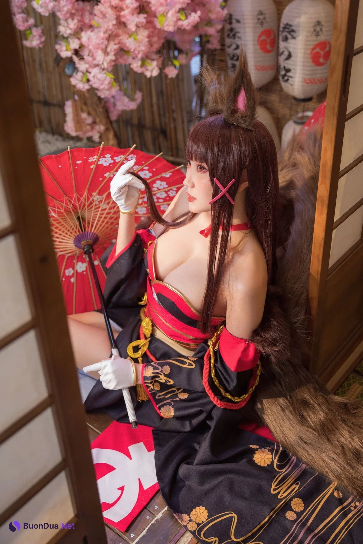 Cosplay 瓜希酱 赤城 Akagi - Photo 8