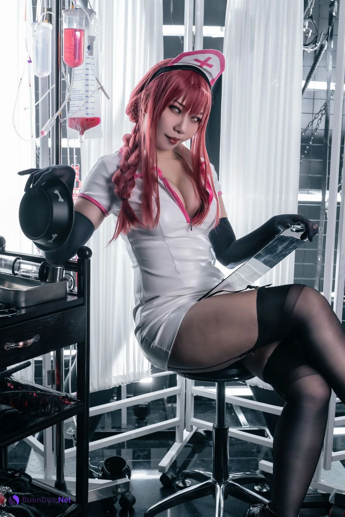 Cosplay 小琪Aki Dark Nurse - Photo 16