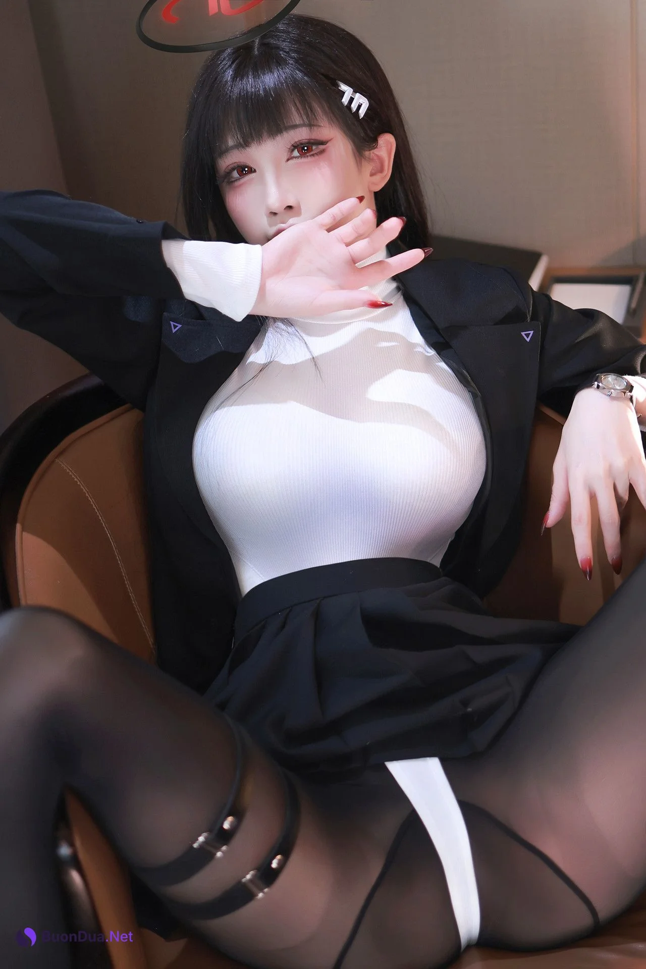 Cosplay 水淼Aqua – 蔚蓝档案调月莉音 - 写真 8