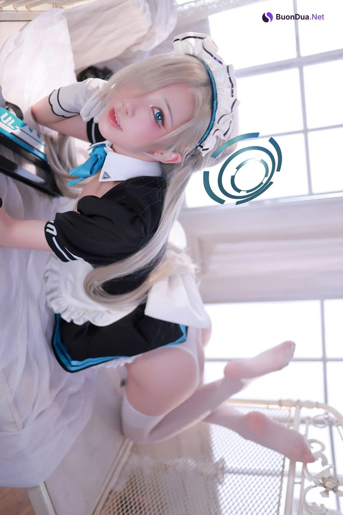 Cosplay 水淼Aqua 碧蓝档案 一之濑明日奈女仆B Set.04 - Photo 4