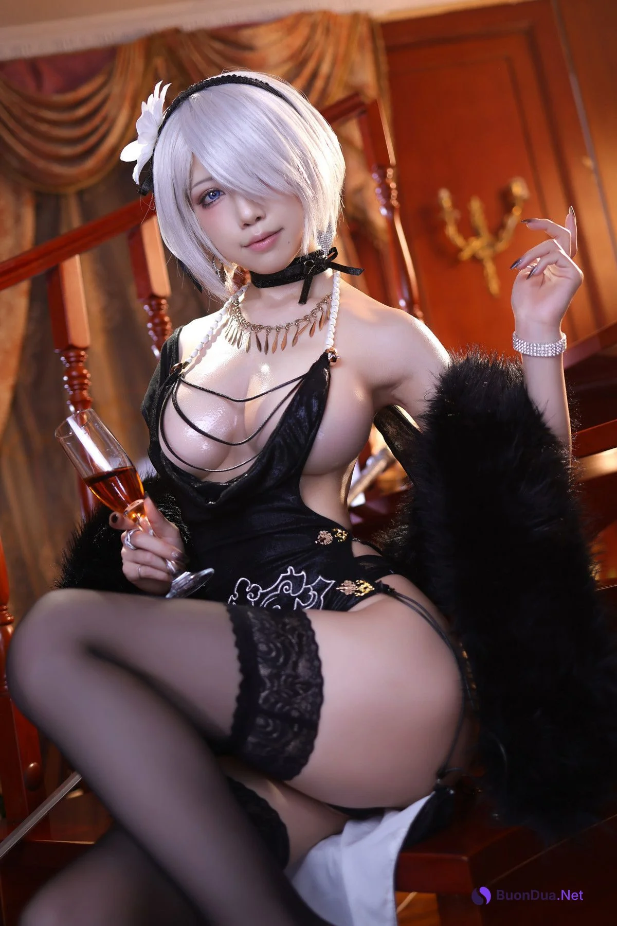 Cosplay 水淼Aqua ヨルハ二号B型 同人ドレスVer Set.01 - Photo 15