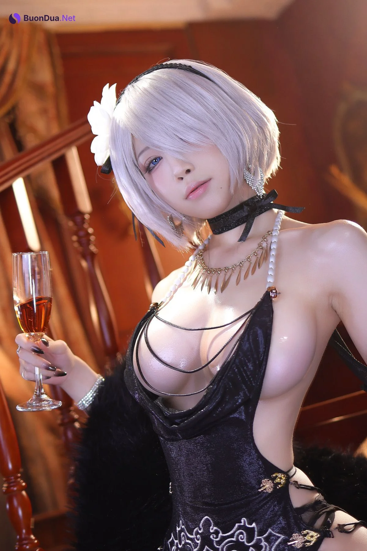 Cosplay 水淼Aqua ヨルハ二号B型 同人ドレスVer Set.02 - Photo 19