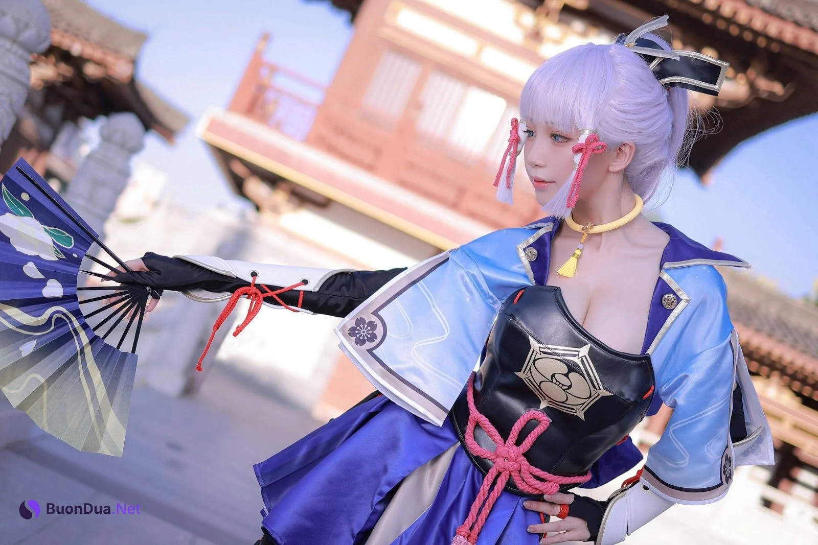 Cosplay 水淼Aqua 神里綾華 Kamisato Ayaka - Photo 11