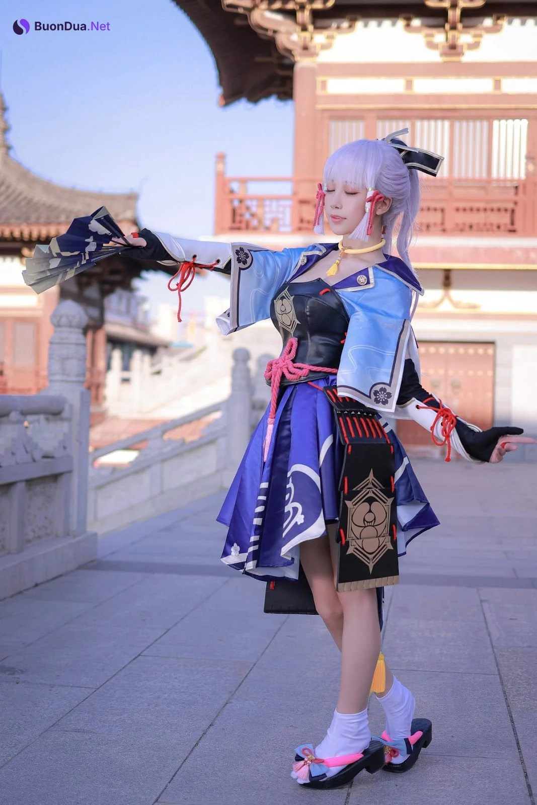 Cosplay 水淼Aqua 神里綾華 Kamisato Ayaka - Photo 12