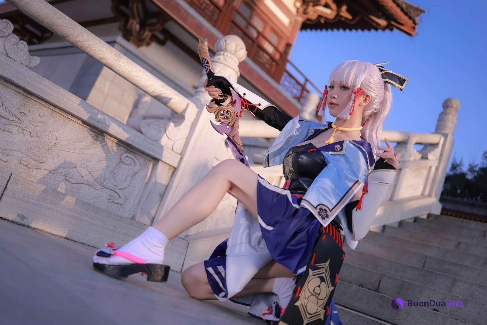 Cosplay 水淼Aqua 神里綾華 Kamisato Ayaka - Photo 15