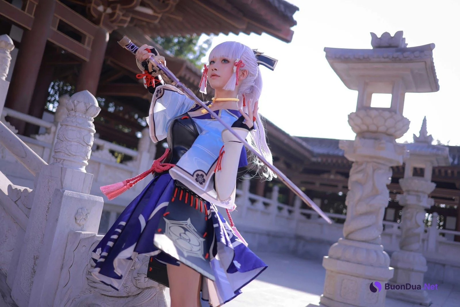 Cosplay 水淼Aqua 神里綾華 Kamisato Ayaka - Photo 4