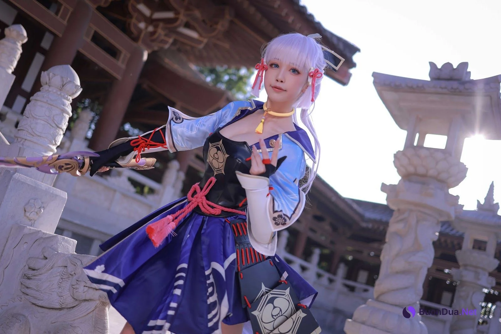 Cosplay 水淼Aqua 神里綾華 Kamisato Ayaka - Photo 5
