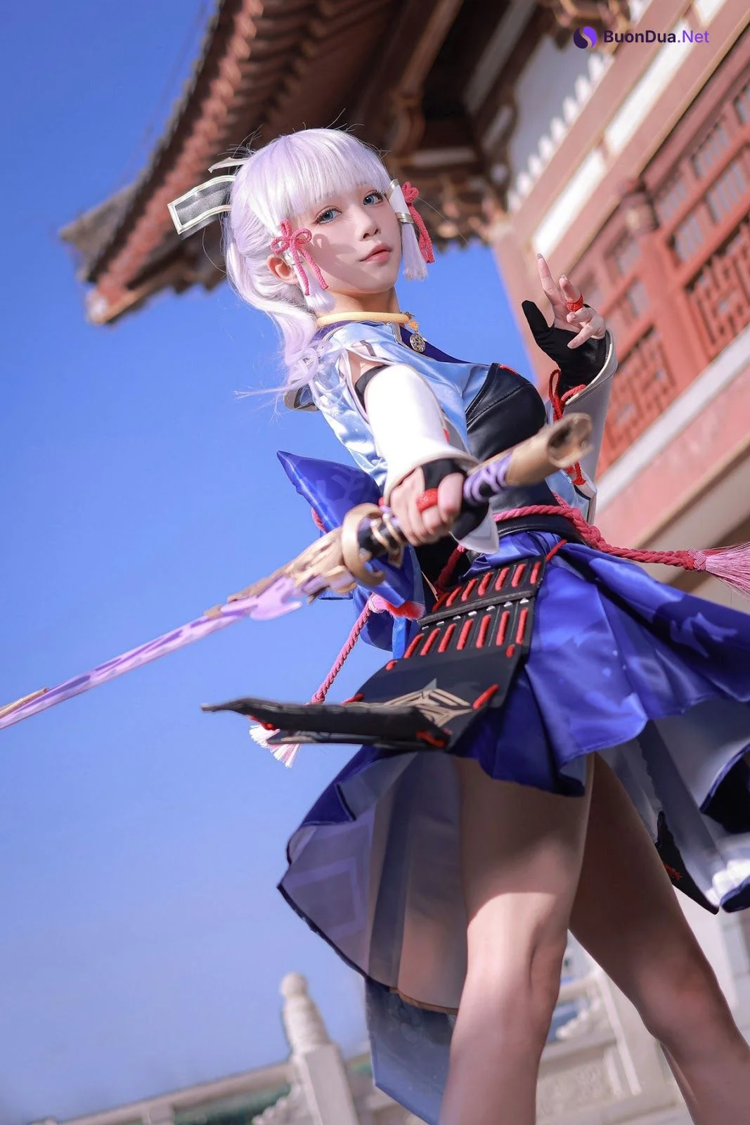 Cosplay 水淼Aqua 神里綾華 Kamisato Ayaka - Photo 8