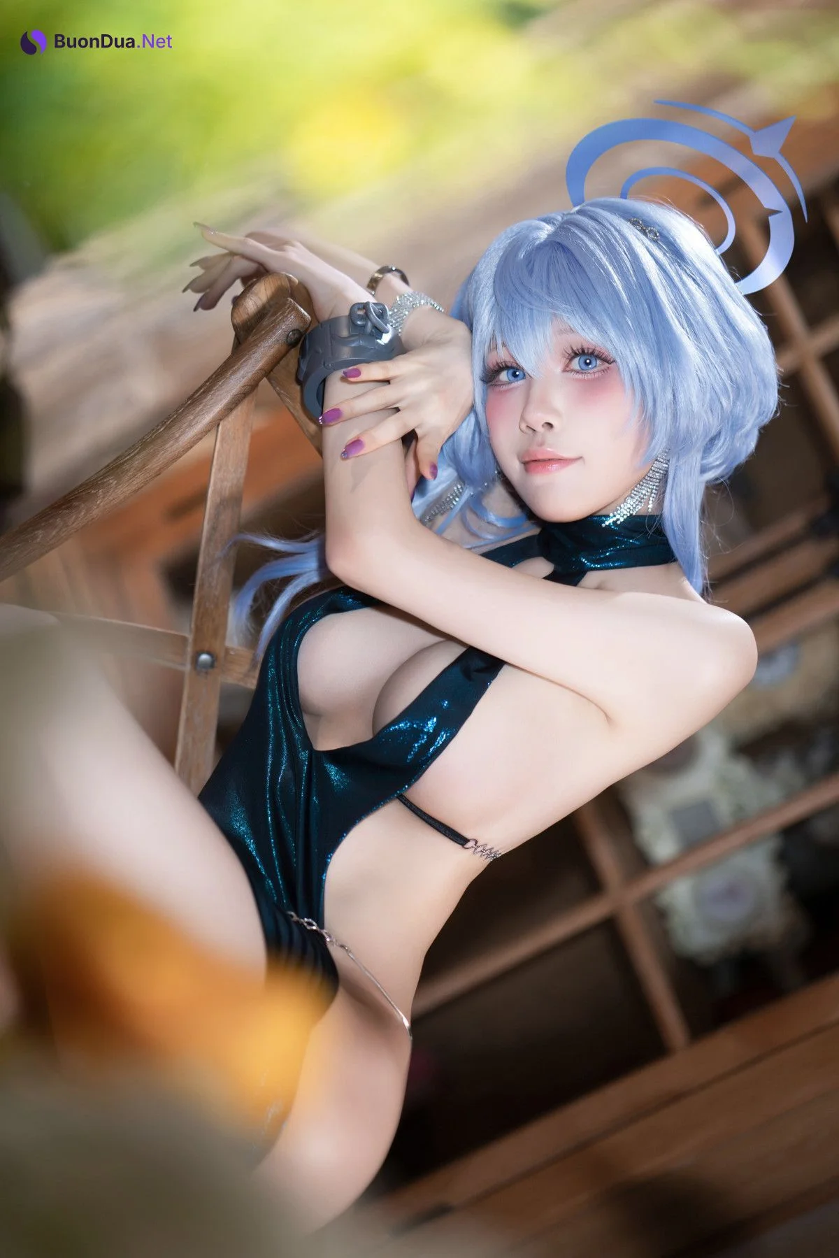 Cosplay 水淼Aqua 碧蓝档案 天雨亚子礼服 Set.01 - 写真 11