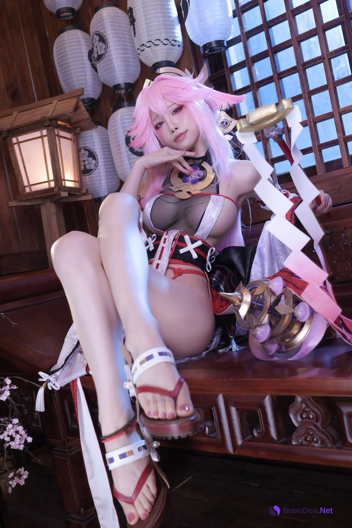 Cosplay 水淼Aqua 新原神八重神子 Set.01 - Photo 15