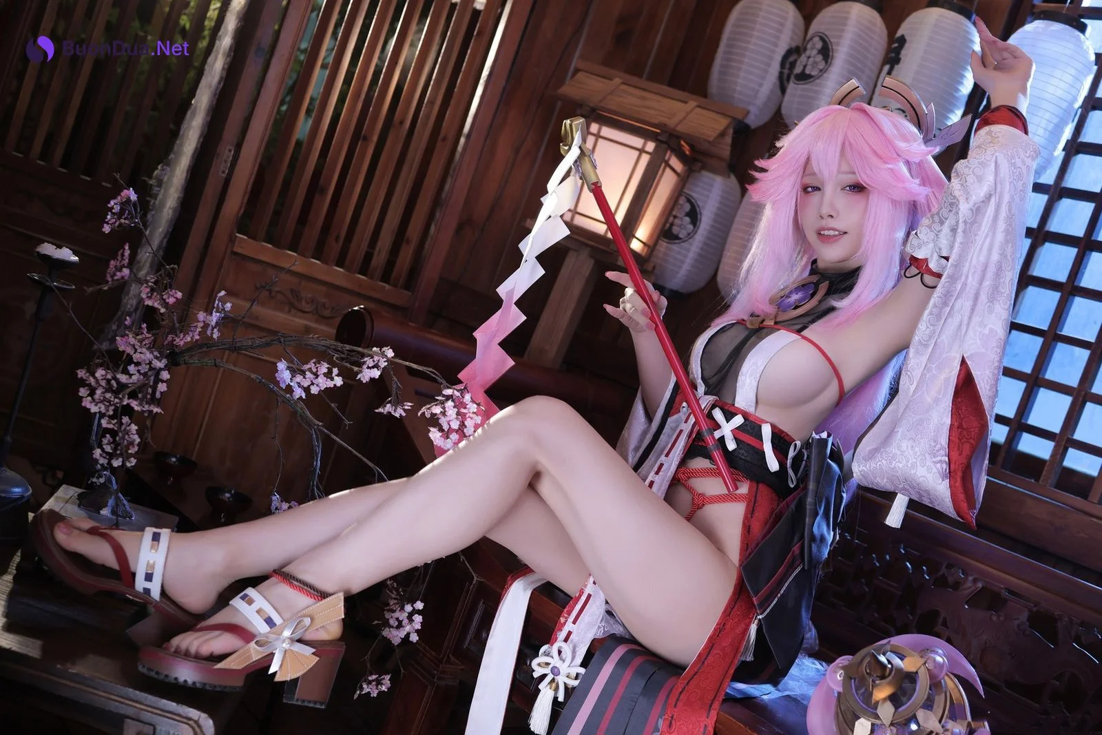 Cosplay 水淼Aqua 新原神八重神子 Set.01 - Photo 17