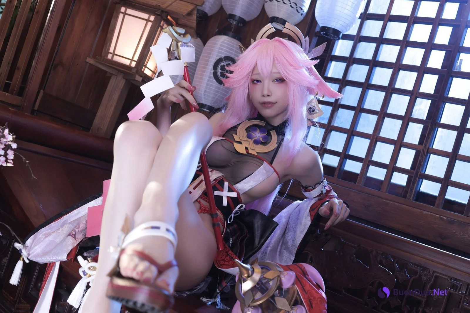 Cosplay 水淼Aqua 新原神八重神子 Set.01 - Photo 18