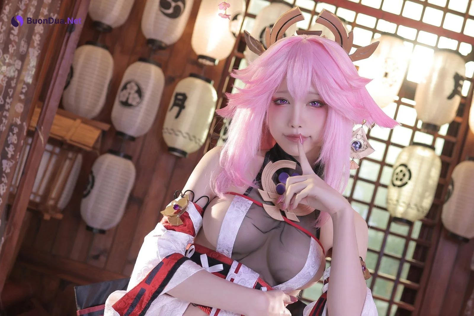 Cosplay 水淼Aqua 新原神八重神子 Set.01 - Photo 8